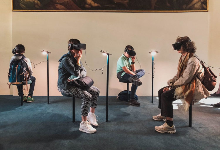 People using Virtual reality gadgets